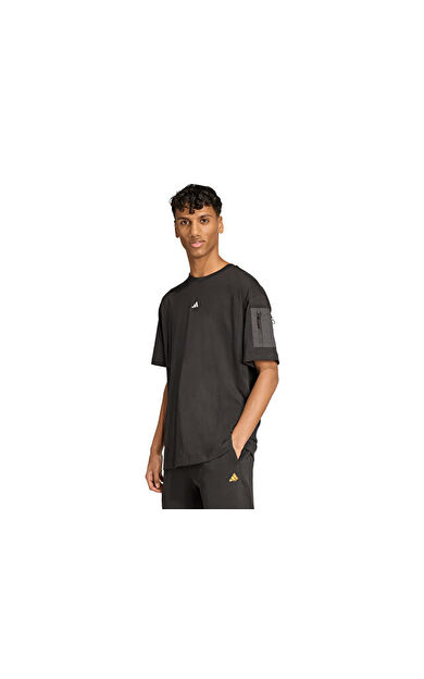 adidas M Fn Tee Erkek Günlük Tişört JV8024 Siyah