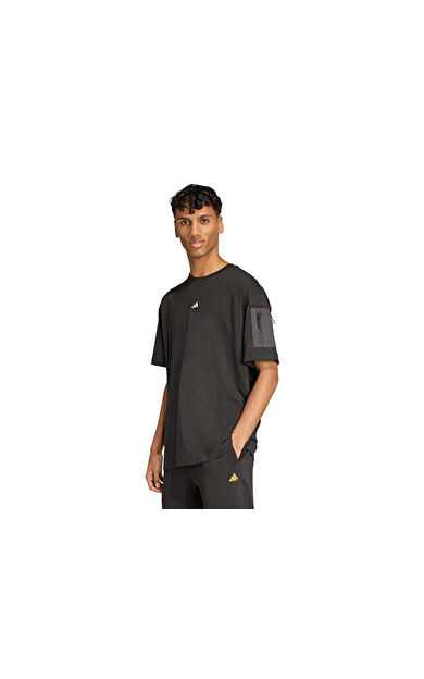 adidas M Fn Tee Erkek Günlük Tişört JV8024 Siyah