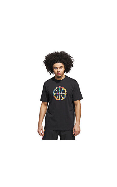 adidas Dawn2Dusk Tee 4 Erkek Basketbol Tişörtü JV8424 Siyah