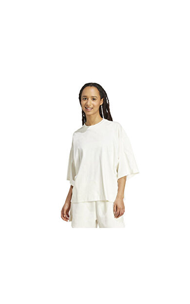 adidas W All Szn Sl T Kadın Günlük Tişört JV9888 Beyaz