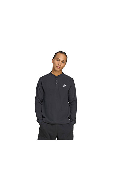 Adidas Essentials Ls Erkek Günlük Sweatshirts JW1050 Siyah