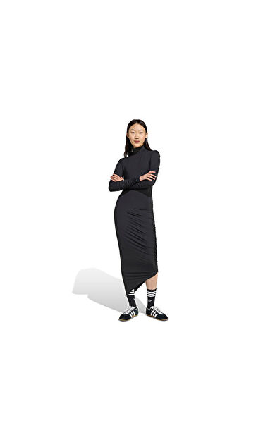 adidas Ruched Maxi Kadın Günlük Elbise JW2806 Siyah
