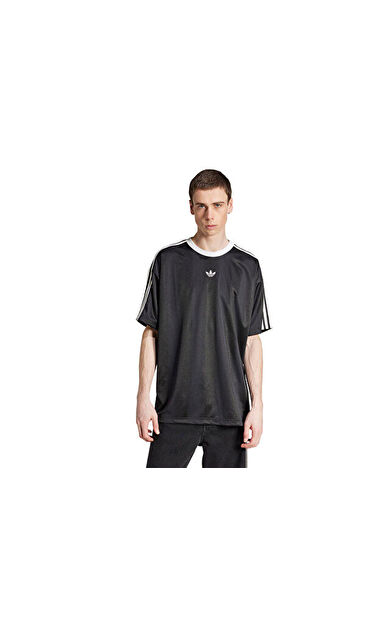 adidas Jacquard Jersey Erkek Günlük Tişört JW5876 Siyah