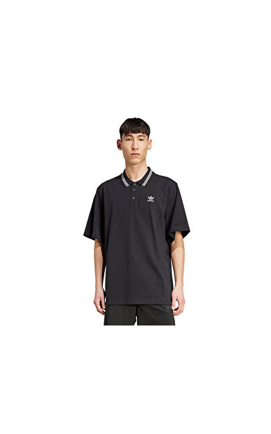 adidas Loose Polo Erkek Günlük Tişört JW5897 Siyah