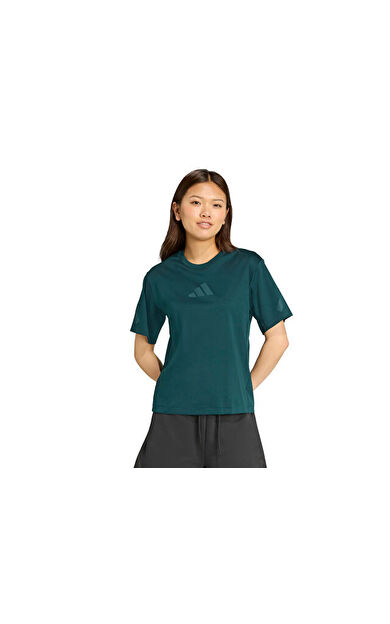 adidas W Z.N.E. Tee Kadın Günlük Tişört JW7752 Yeşil