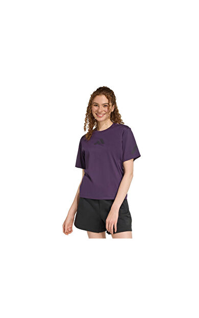 adidas W Z.N.E. Tee Kadın Günlük Tişört JW7754 Mor