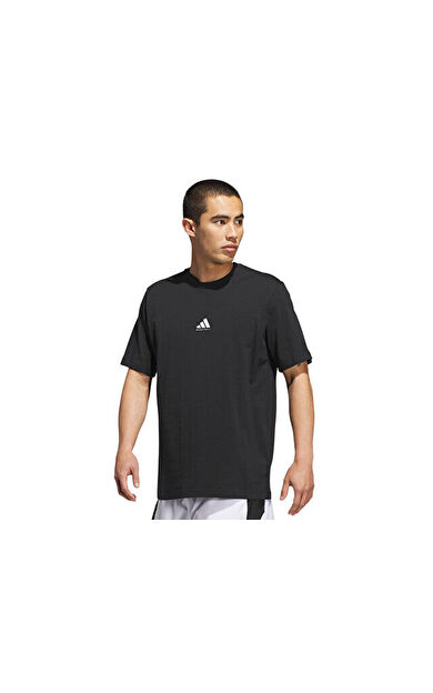 Adidas Bb Found Tee Erkek Basketbol Tişörtü JX0083 Siyah