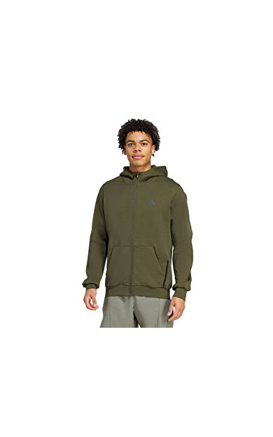 adidas D4T Full-Zip Ho Erkek Günlük Ceket JX0692 Haki