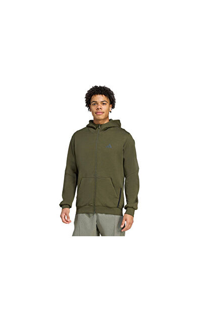 adidas D4T Full-Zip Ho Erkek Günlük Ceket JX0692 Haki