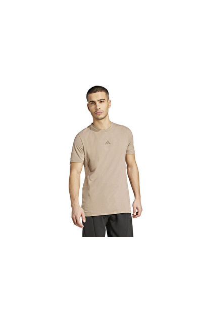 adidas D4T Tee Erkek Antrenman Tişörtü JX1169 Krem