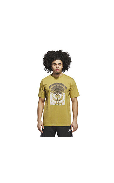 adidas Photoreal Tee Erkek Basketbol Tişörtü JX1740 Yeşil