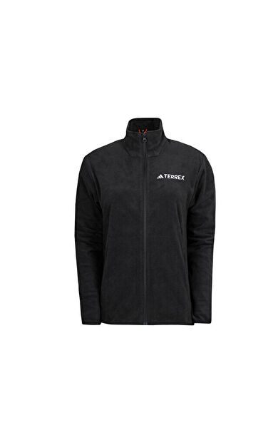 adidas W Mt Ess Fz Fl Kadın Outdoor Polar Ceket JX5078 Siyah