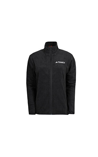 adidas W Mt Ess Fz Fl Kadın Outdoor Polar Ceket JX5078 Siyah