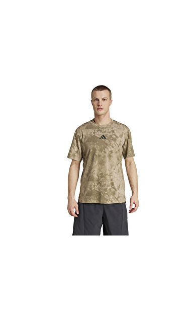adidas Power Aop Tee Erkek Antrenman Tişörtü JX6286 Beyaz