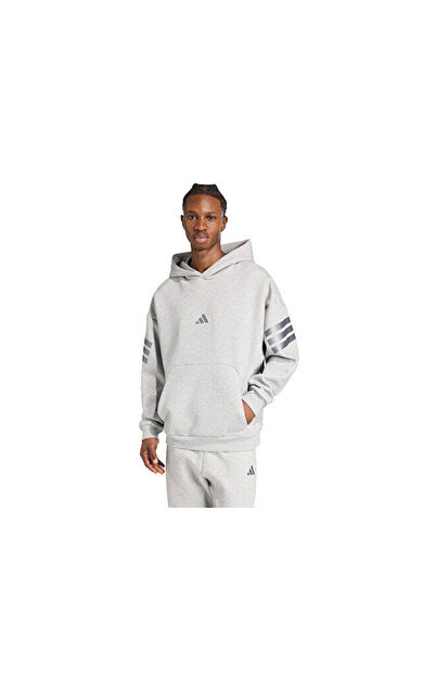 adidas M Fı 3S Hd Hld Erkek Günlük Sweatshirt JY0094 Gri