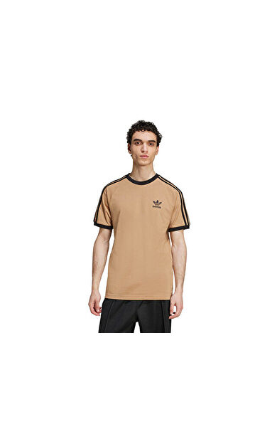 adidas 3-Stripes Tee Erkek Günlük Tişört JY1370 Kahverengi