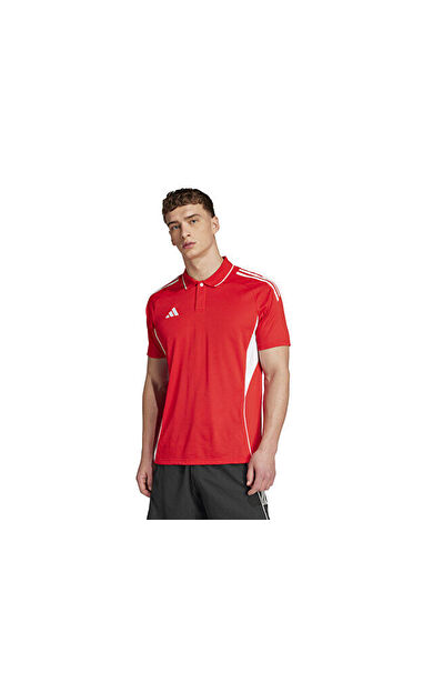 adidas Tiro25C Erkek Futbol Polo Yaka Tişört JY1802 Kırmızı