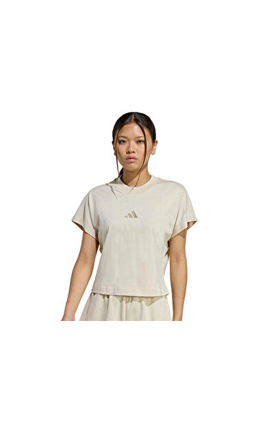 Adidas W All Szn Tee Kadın Günlük Tişört JY7811 Krem