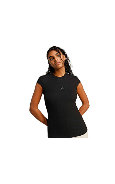 Adidas W Coq Tee Kadın Günlük Tişört JZ0278 Siyah