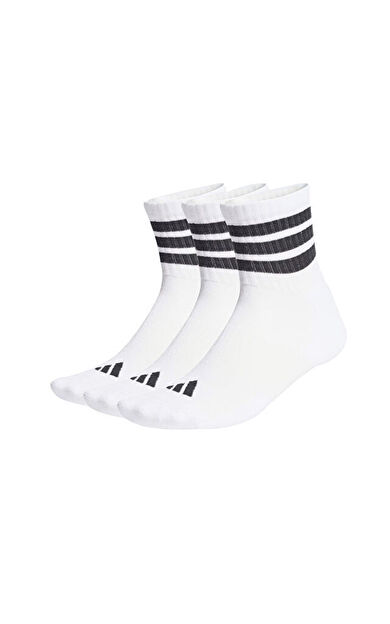 Adidas 3S Ess C Mid 3P Çorap (3 Çift) JZ0529 Beyaz