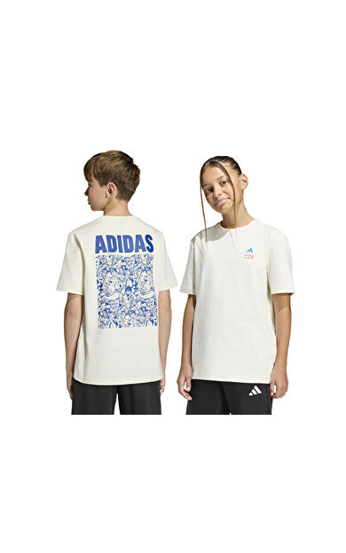 Adidas J Marvel Av Gfx T Çocuk Günlük Tişört JZ3557 Beyaz