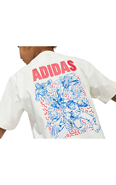 Adidas Lk Marvel Av T Çocuk Günlük Tişört JZ3572 Beyaz