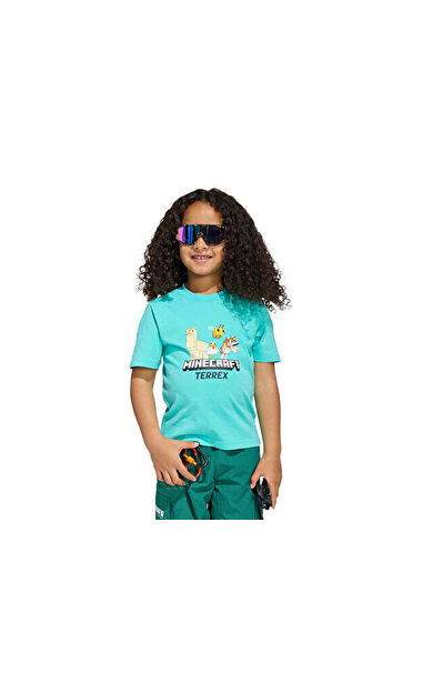 Adidas Terrex K Mc Mt Tee Çocuk Günlük Tişört JZ3588 Yeşil