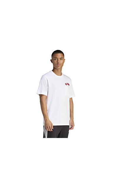 Adidas M Nov Dart T Erkek Günlük Tişört JZ5041 Beyaz