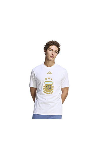 Adidas FIFA World Cup 26 Arjantin DNA Graphic Tişört JZ6299 Beyaz