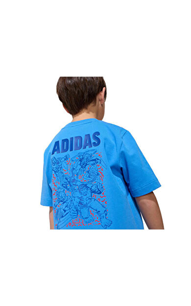 Adidas Lk Marvel Av T Çocuk Günlük Tişört JZ7665 Mavi