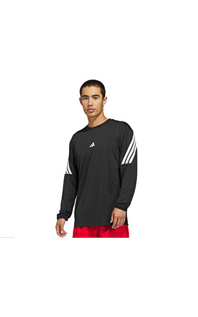 Adidas Crazylite Ls Erkek Basketbol Uzun Kollu Tişört JZ9647 Siyah