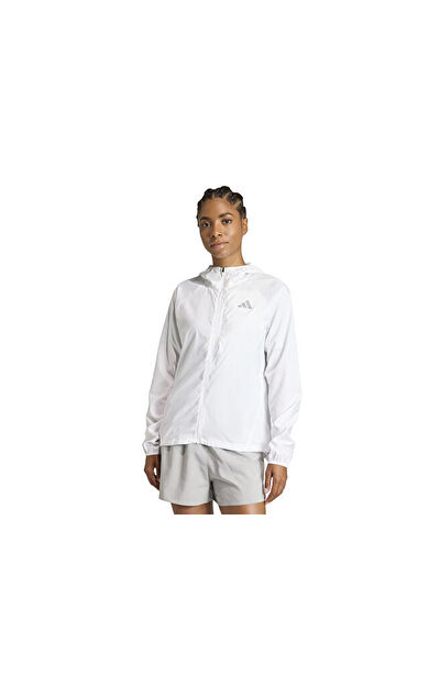 Adidas Run Ess Jkt W Kadın Koşu Ceketi KA0253 Beyaz