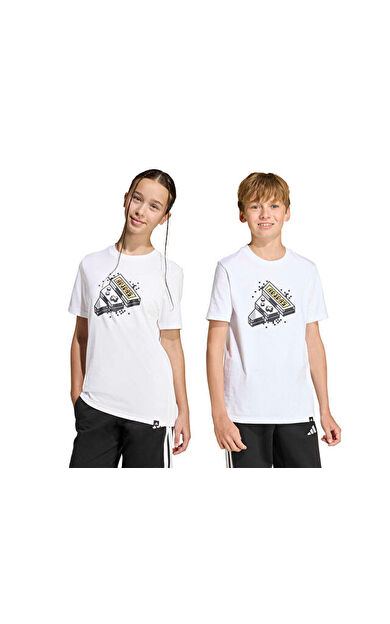Adidas J Game T Çocuk Günlük Tişört KA0531 Beyaz
