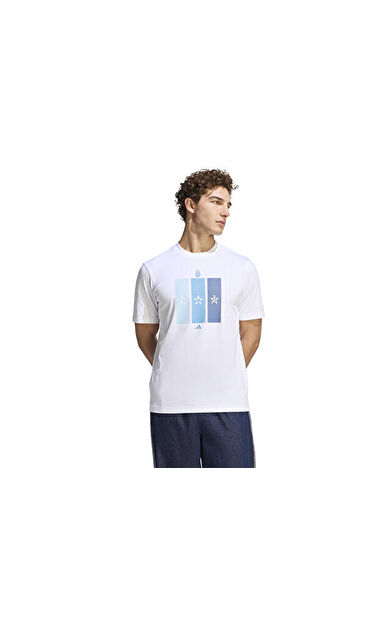 Adidas Afa H Tee Erkek Futbol Tişörtü KA2523 Beyaz