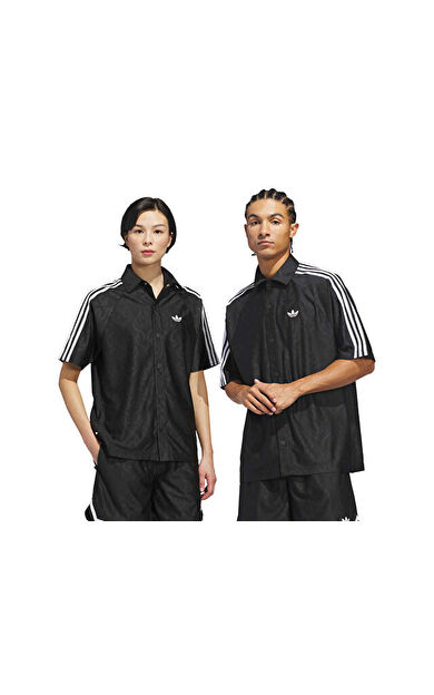Adidas Jacquard Top Unisex Basketbol Tişörtü KA9356 Siyah