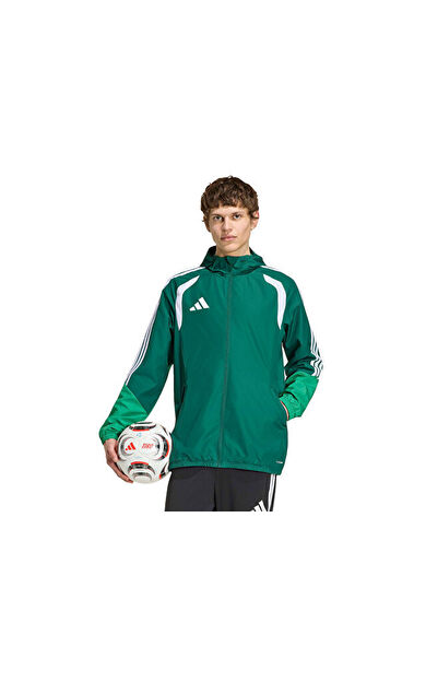 Adidas Tiro26C Aw Jkt Erkek Futbol Antrenman Yağmurluk KB0137 Yeşil