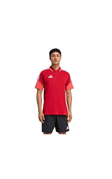 Adidas Tiro 26 Competition Polo Erkek Futbol Kamp Polo Tişört KB0165 Kırmızı