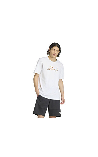 Adidas M Cafe Script T Erkek Günlük Tişört KB2503 Beyaz