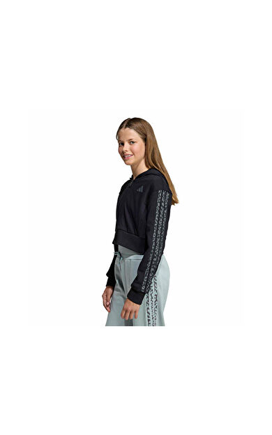 Adidas Jg An 3S Ft Fz Çocuk Günlük Ceket KB6985 Siyah