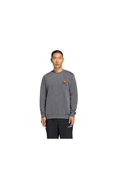 Adidas U Terrex Trail Rules C Unisex Günlük Sweatshirts KB9660 Gri