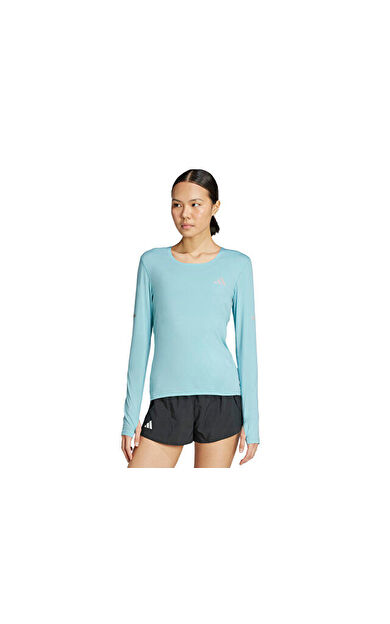 adidas Adi365 Co Ls W Kadın Koşu Uzun Kollu Tişört KB9919 Mavi