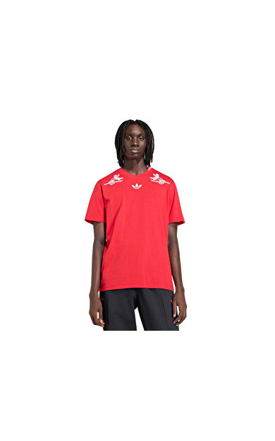 Adidas Afc P+F Tee Erkek Futbol Tişörtü KC1218 Kırmızı