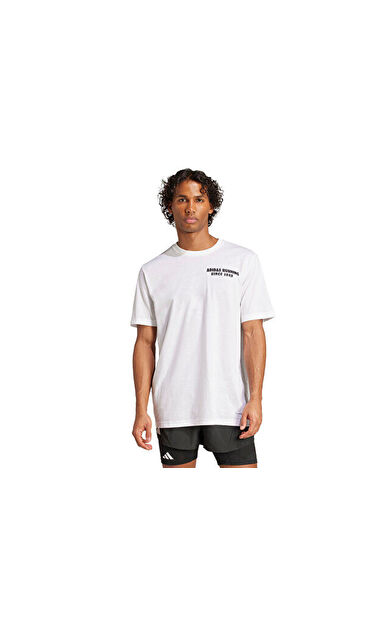 adidas M Taco G T Erkek Koşu Tişörtü KC2381 Beyaz