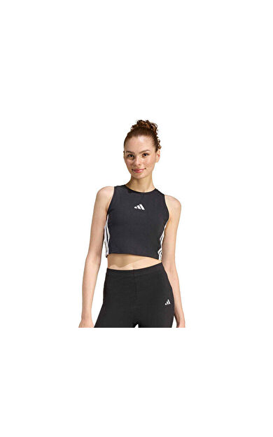 Adidas W 3S Pad Tk Kadın Günlük Crop Üst KC5181 Siyah