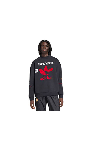 Adidas Mufc Swt 90 Erkek Futbol Sweatshirts KC6383 Siyah