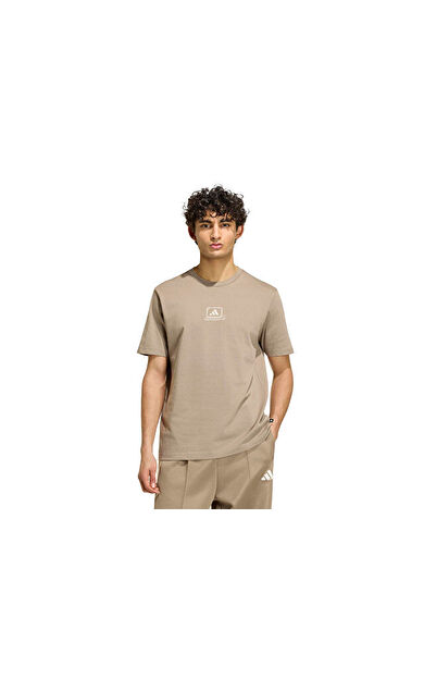 Adidas M CLKD I OFC T Erkek Günlük Tişört KC7081 Haki
