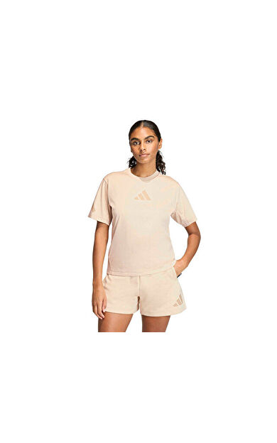 Adidas W Z.N.E. Tee Kadın Günlük Tişört KC7717 Krem