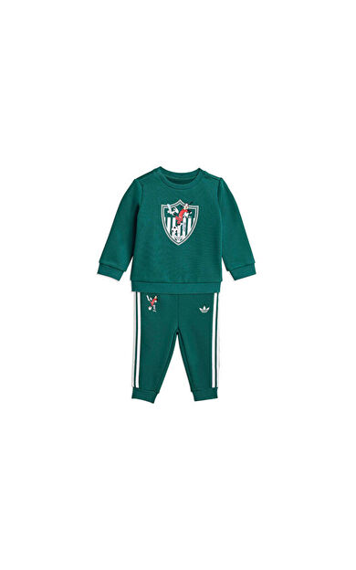 Adidas Crew Set Bebek Günlük Eşofman Takımı KC8425 Yeşil