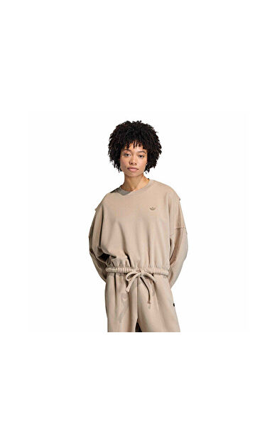 Adidas P Ess Os Crw Kadın Günlük Sweatshirts KC8866 Haki