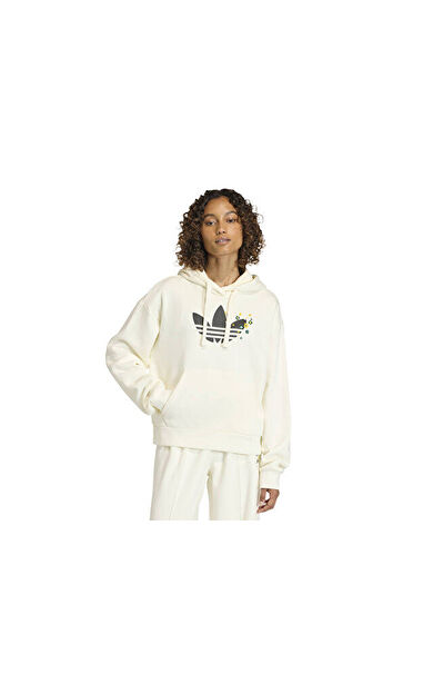 Adidas Ess Ft Hd Os Kadın Günlük Sweatshirts KC9172 Beyaz
